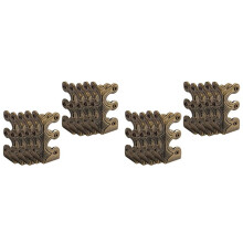 20PC Skiffers Baseboard Corner Protectors,Solid Brass Skirting Board Protectors,Baseboard Corner Protectors Bronze