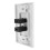4X  2- Wall Face Plate Panel Outlet 1080P Cover Coupler Socket HOT 7