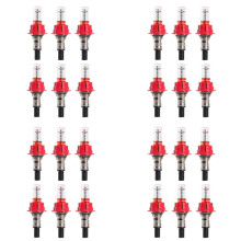 24 Pcs Underfloor Heating Manifold Flow Meter, Visual Flow Monitoring Regulator for Underfloor Heating Systems(1/2)