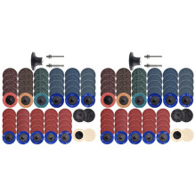 120Pcs Sanding Discs Set, 2 Inch Quick Change Sanding Discs with 1/4Inch Holders, Die Grinder Surface Conditioning