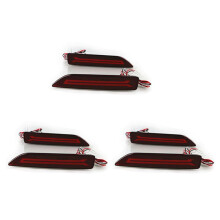 6PC for CRV CR-V 2007 2008 2009 Multi-Function LED Rear Bumper Light Rear Fog Lamp Auto Bulb Brake Light Reflector