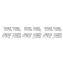 3X for A B C E GLK ML Class Door Lock Unlock Buttons Sequins Decoration Cover Stickers Trim Car Styling
