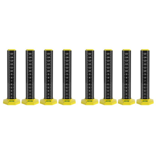 8pcs Leveling Artifact Ceiling Leveling Double-Sided Ruler Equal Height Ruler Gradienter Stick Wall Lay Floor Tiles Tool
