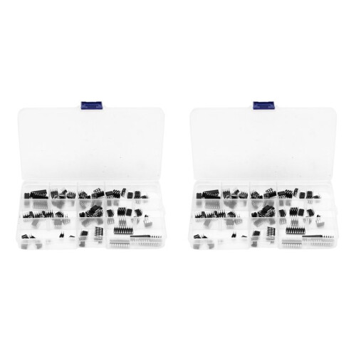 170 Pieces 10 Types Integrated Circuit Chip Assortment Kit, DIP IC Socket Set for Opamp Single Precision Timer Pwm