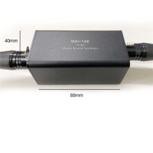 2X Audio Isolator Noise Reduction,Eliminates Current Noise,DI Grounding Box,6.5 XLR Mixer Audio Isolator, MAI-130 Mono