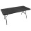 Klappbarer Gartentisch schwarz 180cm 4