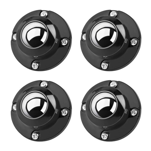 Updated Self Adhesive Caster Wheels 4 Pack, 201 Stainless Steel Stick  Wheels