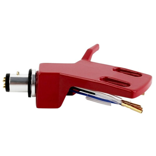 2X Turntable Headshell Aluminium Alloy Headshell Record Turntable Needle Replacement Phono Stylus Cartridges Rack Red 2