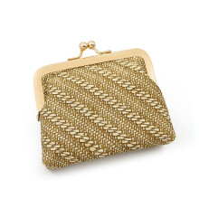 (Apricot)Pu Material Minimalist Card Holder Coin Purse For Women Daily Use Fashion Gift