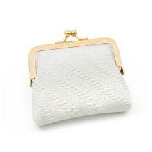 (White)Pu Material Minimalist Card Holder Coin Purse For Women Daily Use Fashion Gift