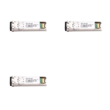 3X Módulo Transceptor de Fibra Óptica SFP+ 10G 850nm 300M Multimodo Duplex LC 10 Gigabit SFP DDM para
