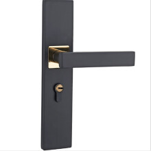 Minimalist Door Lock Bedroom Door Handle Lock Interior Anti-Theft Room Safety Door Lock Aluminum Alloy Mute Gate Lock