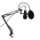 Condenser Microphone Mic Kit Live Studio Sound Recording Mount Boom Stand Black silver 1
