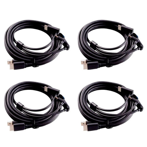 4X for   3-in-1 Accessories Replacement Cable -Compitable 5M, USB, Power VR Games