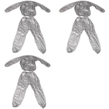 3X Heavy Duty Fitness Weight Loss Sweat Sauna Suit Exercise Gym Anti-Rip Silver XXL