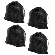 Sacchetto Filtro per Pompa per Laghetto 4 Sacchetti Barriera per Pompa - Rete Filtrante per Pompa per Laghetto Nera Borsa per Pompa con Coulisse