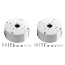 2X Scatola di Giunzione Universale In Plastica per Telecamere di Sicurezza A Cupola, Staffa di Montaggio Impermeabile, Staffe per Telecamere A Cupola
