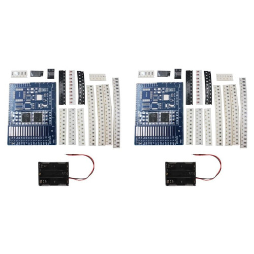 2X SMD Component Welding Practice Board DIY Kit Skill Training Board Led Transistor Set Practice