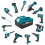 2 x 8.0Ah Batteries Compatible with Makita 3