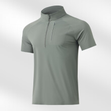 (Grey Green,5XL)Polo Shirt Men Women Ice Silk Stretchable Cooling Tshirt For Jogging Sports And