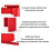 2X  Valve Locking, Adjustable  Valve Locking Device, Small, for 1/2Inch-2-1/2Inch Outer Pipe Diameter, Red 1