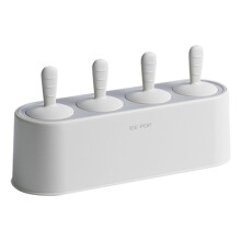 Set di Stampi per Ghiaccioli per La Casa, Set per Macchina per Ghiaccioli In Silicone Fatto In Casa da 4 Pezzi, Stampi Riutilizzabili da Cucina DIY,
