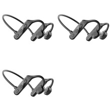 3X Hoofdtelefoon met Beengeleiding Ruisonderdrukkende Oortelefoon Ingebouwde Microfoon Zweetbestendige Oortelefoon voor Sportworkouts