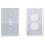 2 Pieces of Light  Cover Resin Mold,  Socket Panel Silicone Mold for Making DIY , Socket Bottom 1