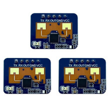 3X Module de Capteur de PréSence Corporelle 24G LD2410C à Ondes MilliméTriques Capteur de Commodité Multifonction Intelligent Sans Contact,A