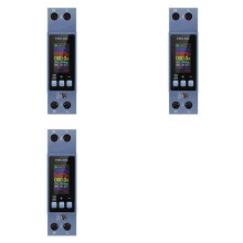 3X AC Voltmeter Ampèremeter Wattmeter DIN-Railmontage Energiemeter AC 100-290V KWh Vermogensmeter LED Digitaal Display Detector