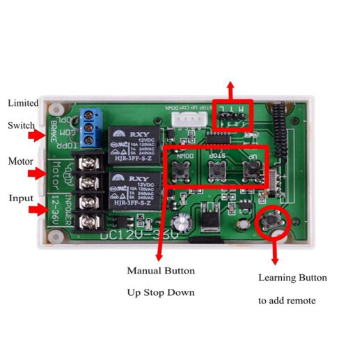 4X AC/ 12V 24V 36V Motor Controller Electric Linear Actuator Motor Remote Control  Forwards Reverse  Down Stop 1