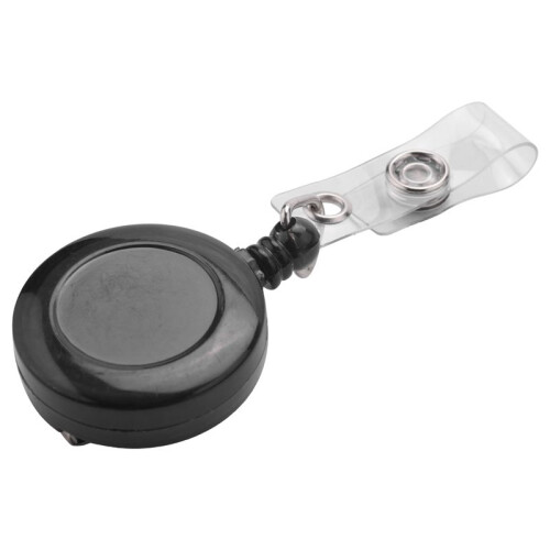 4X  Retractable Yo Yo Key Ring PULL CHAIN Belt Clip ID CARD Holder Ski Pass - Black