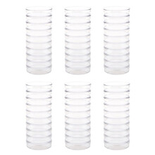 60 Stueck Sterile Petrischalen mit Lids Fuer Lab-Platte Bakterielle Hefe 55 mm X 15 mm