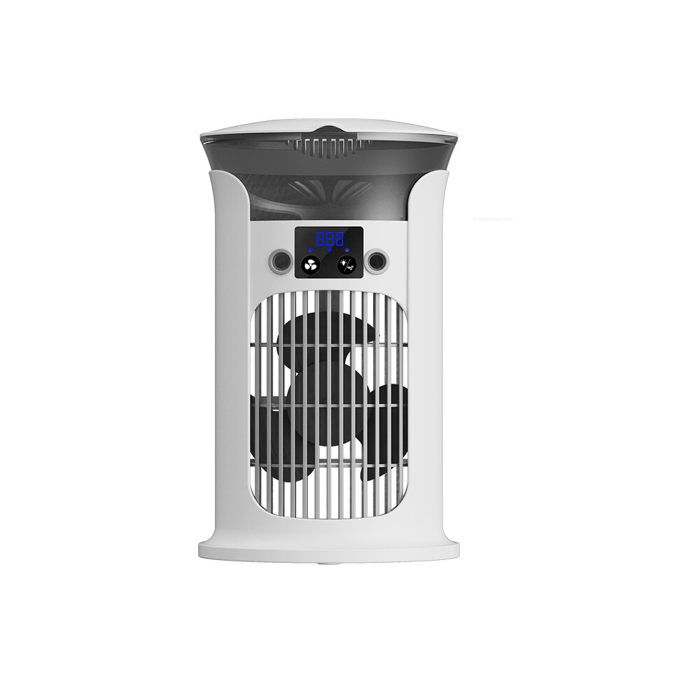 Portable Evaporative Air Cooler Usb Rechargeable Desk Fan With 7 Led Lights 8589416312539