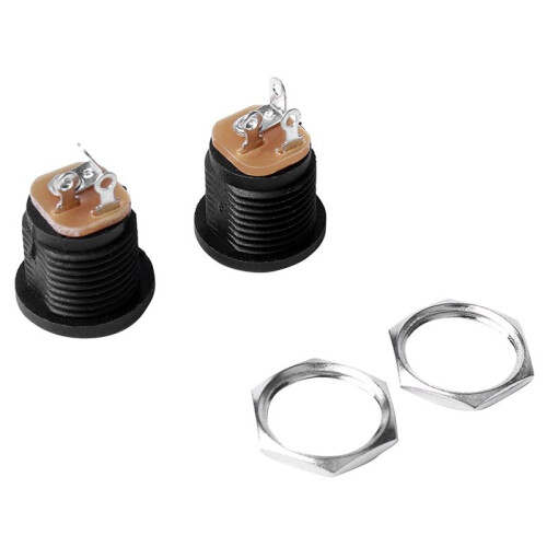 40 Pcs Panel Mount 17.9x13.8mm Power Jack  Socket 1