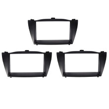 3X Double Din Car Radio Fascia Trim Kit Install Frame DVD Panel Stereo Interface for TUCSON IX35 2010+ 178X102mm