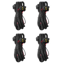 4Pcs Car Fog Light Relay Harness H11 880 Relay Adapter Extension Cable 40A Led Light and Halogen Fog Light Connector