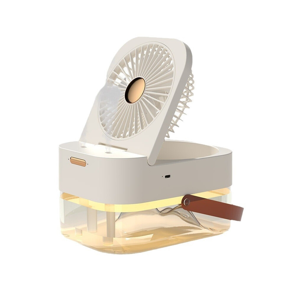 Mini Air Cooler Usb Rechargeable Humidifier Cooling Fan White 8589416312553