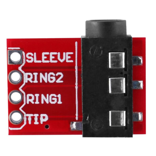2X TRRS 3.5mm Jack Breakout Board Headphone Video Audio MP3 Professional Connector Module 2