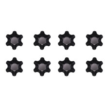 Large Non-Stick Fluted Tortilla Shell Pans Taco Salad Bowl Makers, Non-Stick Carbon Steel, Set of 8 Tostada Bakers