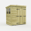 7 x 4 Pent Shed Tanalised (Double Door, With Windows) 2