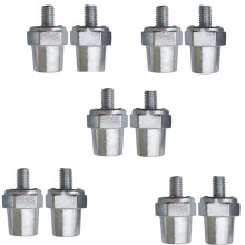 5 Paire de Bornes de Charge Côté Batterie En Alliage de Zinc pour Bornes de Câble de Batterie Positives (+) Ou Négatives (-) de 8 mm