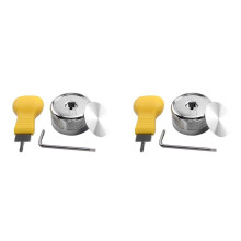 2X Car Gear Shift Selector Knob Upgrade Chrome Fit for Autobiography Style L405 2017 2018 2019