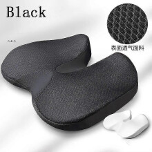 (black) Cushion Non-Slip Orthopedic Memory Foam Coccyx Cushion for Tailbone Sciatica Back Pain Relief Comfort Office Chair Car Seat