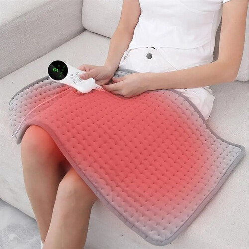 Almofada de Aquecimento Almofadas Aquecidas 12x15,7 Polegadas para Suporte Costas e Cãibras Conforto Tecnologia de Calor Rápido e Almofada de 1