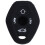 3X 3 Button Remote Key Fob Silicone Case Cover for  E46 E39 E63 E36 E81X5 Z3 Z4, Black 3