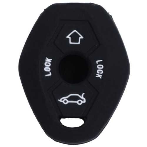 3X 3 Button Remote Key Fob Silicone Case Cover for  E46 E39 E63 E36 E81X5 Z3 Z4, Black 2