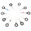 22PCS Auto Car Plug Circuit Board Wire Harness Terminal Extraction Pick Connector Crimp Pin Back Needle Remove Tool Set 8