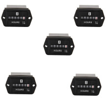 5X DC10V-80V Mechanische Urenteller - Urenteller voor Motor Generator Boot Auto'S Motorcross Motor Vrachtwagen Tractor