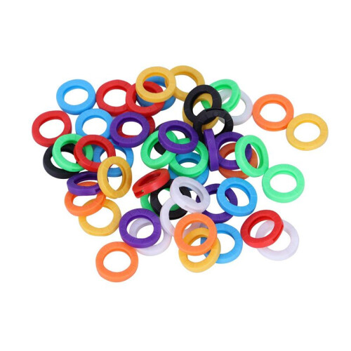200PCS Small Size ID Identify Key Ring Cap Tag 1